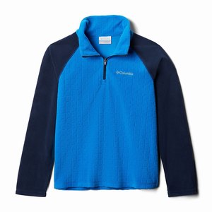 Columbia Glacial™ III Skinna Printed Half Zip Pojkar Blå/Marinblå (KPETM5927)